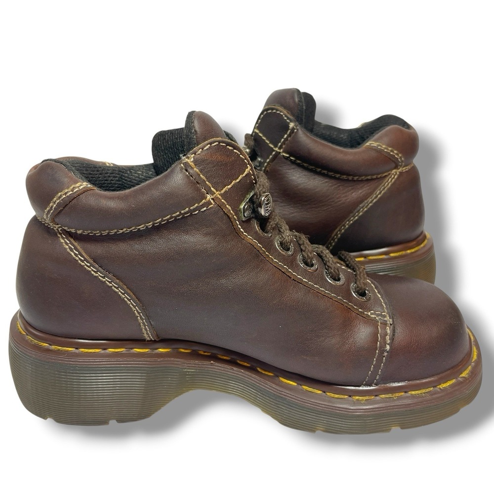 Vintage Dr Martens Booties Womens Size Tag 5 (US-7?), Brown Made in England 8542 - Picture 7 of 15